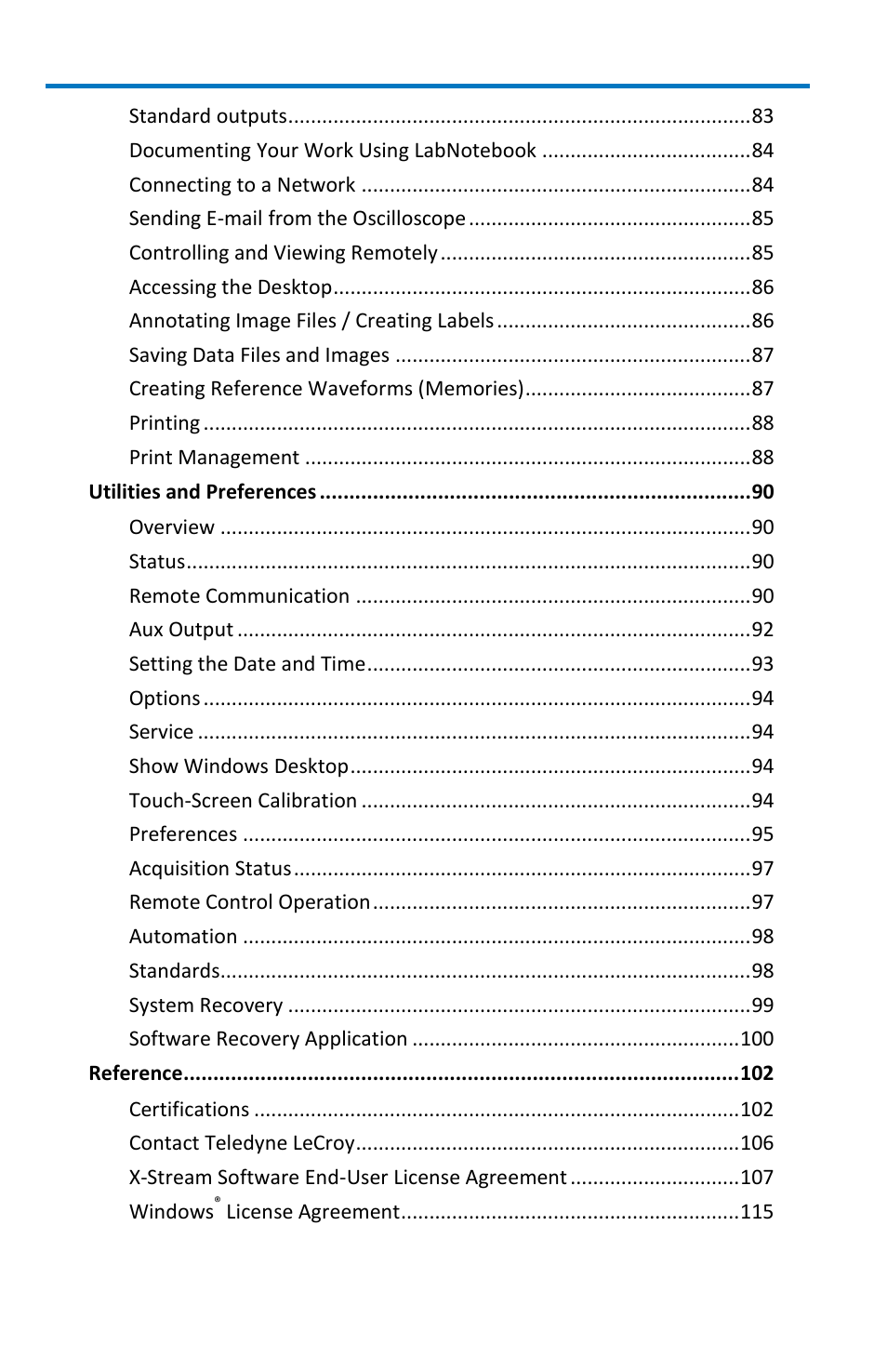 Wavesurfer mxs-b oscilloscope | Teledyne LeCroy WaveSurfer MXs-B Getting Started Manual User Manual | Page 8 / 126