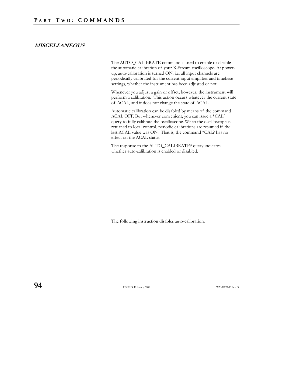 Teledyne LeCroy X-STREAM OSCILLOSCOPES Remote Control User Manual | Page 100 / 305