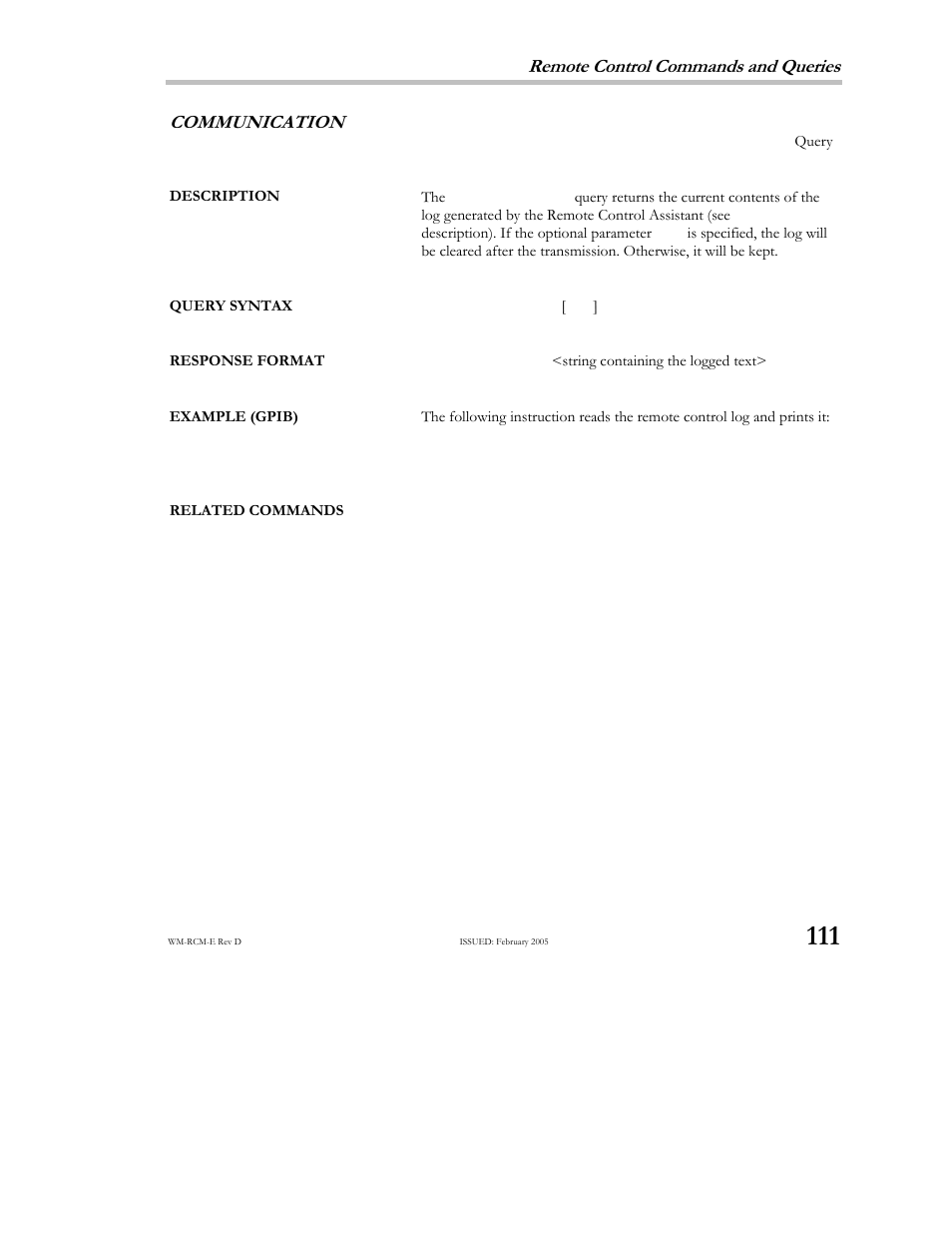 Teledyne LeCroy X-STREAM OSCILLOSCOPES Remote Control User Manual | Page 117 / 305