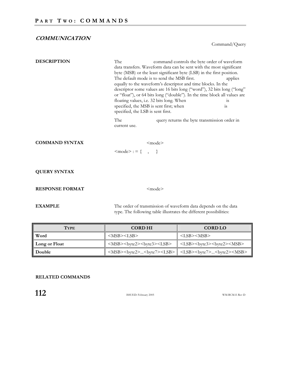 Communication | Teledyne LeCroy X-STREAM OSCILLOSCOPES Remote Control User Manual | Page 118 / 305