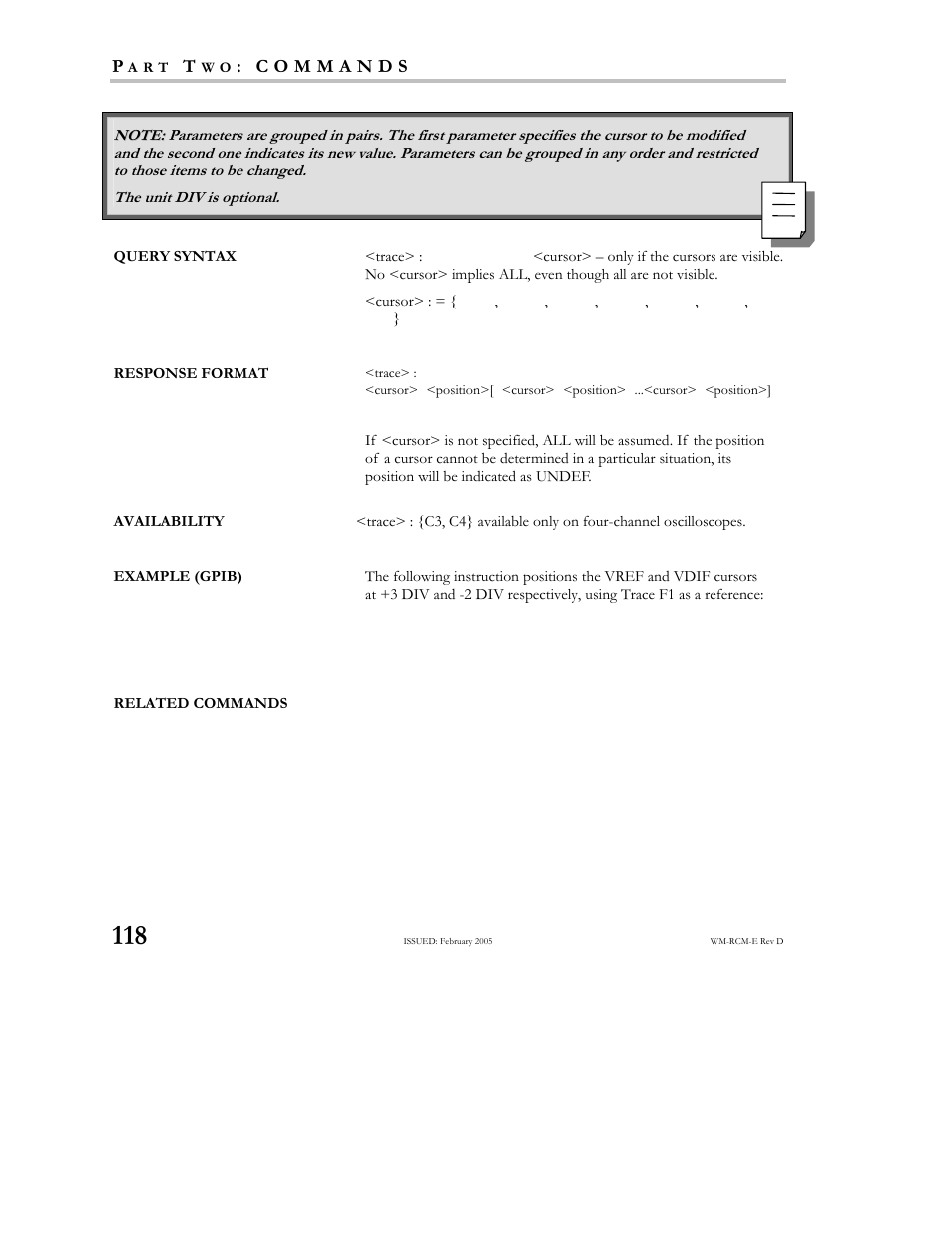 Teledyne LeCroy X-STREAM OSCILLOSCOPES Remote Control User Manual | Page 124 / 305