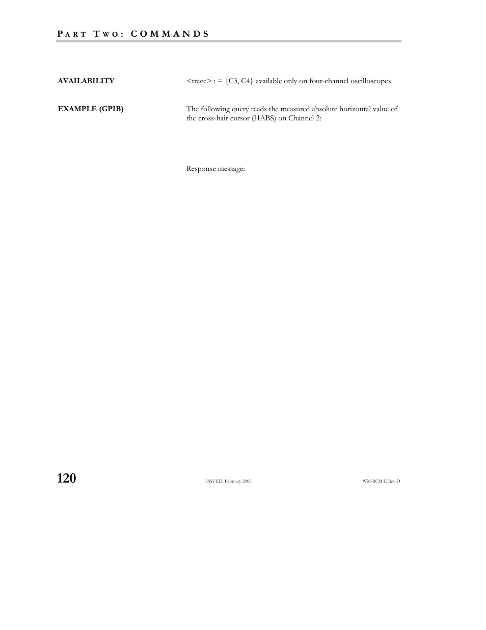 Teledyne LeCroy X-STREAM OSCILLOSCOPES Remote Control User Manual | Page 126 / 305