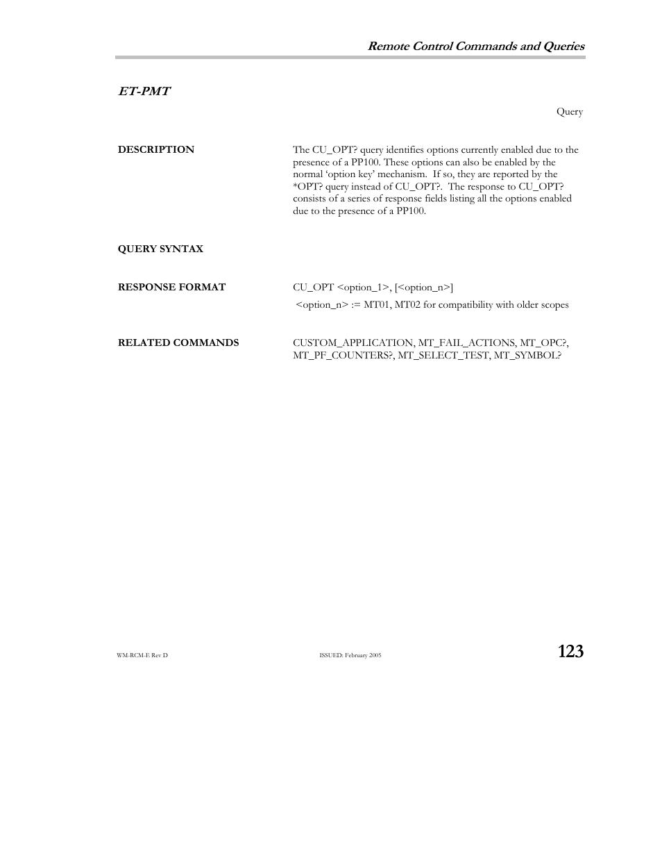Teledyne LeCroy X-STREAM OSCILLOSCOPES Remote Control User Manual | Page 129 / 305