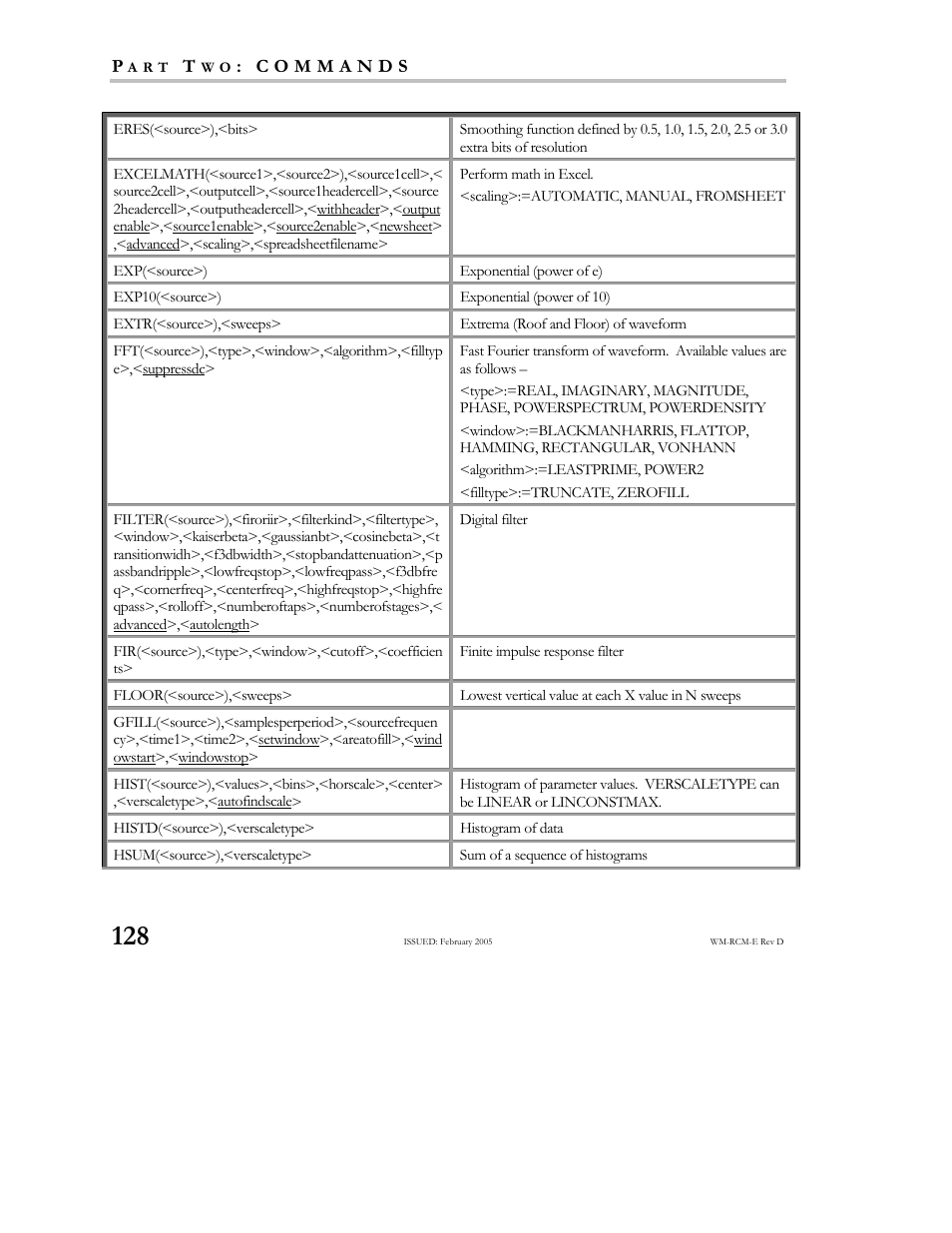 Teledyne LeCroy X-STREAM OSCILLOSCOPES Remote Control User Manual | Page 134 / 305