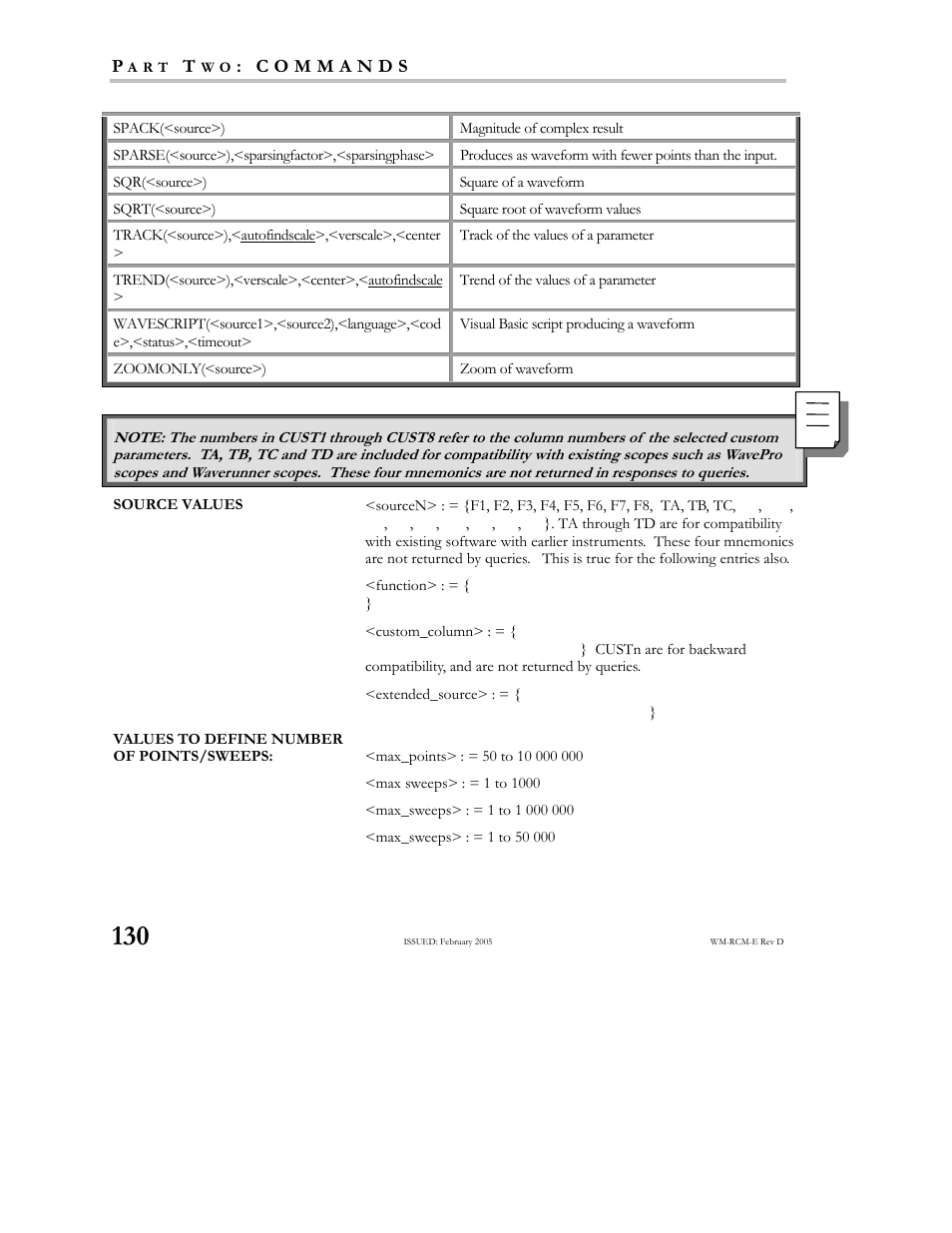 Teledyne LeCroy X-STREAM OSCILLOSCOPES Remote Control User Manual | Page 136 / 305