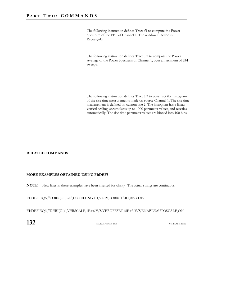 Teledyne LeCroy X-STREAM OSCILLOSCOPES Remote Control User Manual | Page 138 / 305