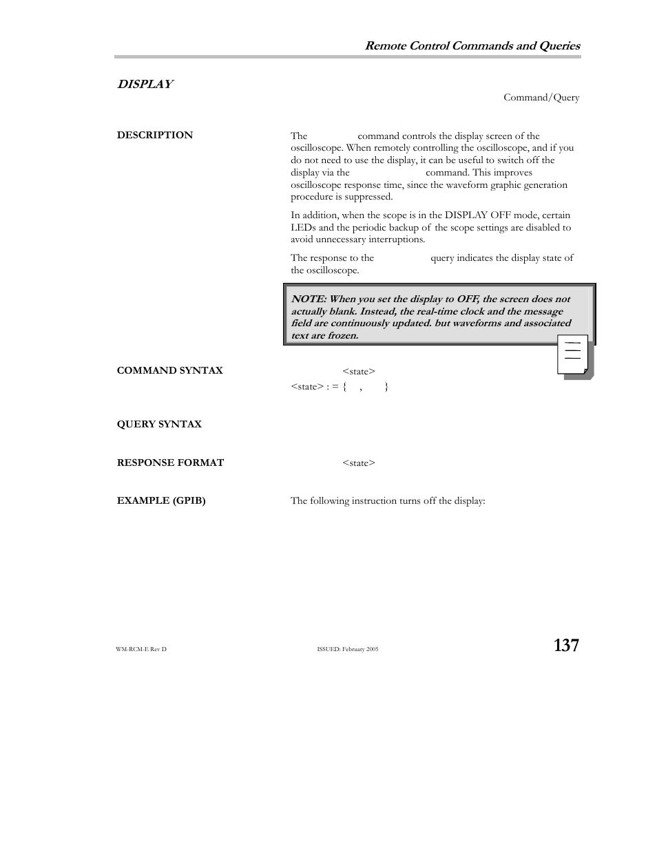 Teledyne LeCroy X-STREAM OSCILLOSCOPES Remote Control User Manual | Page 143 / 305