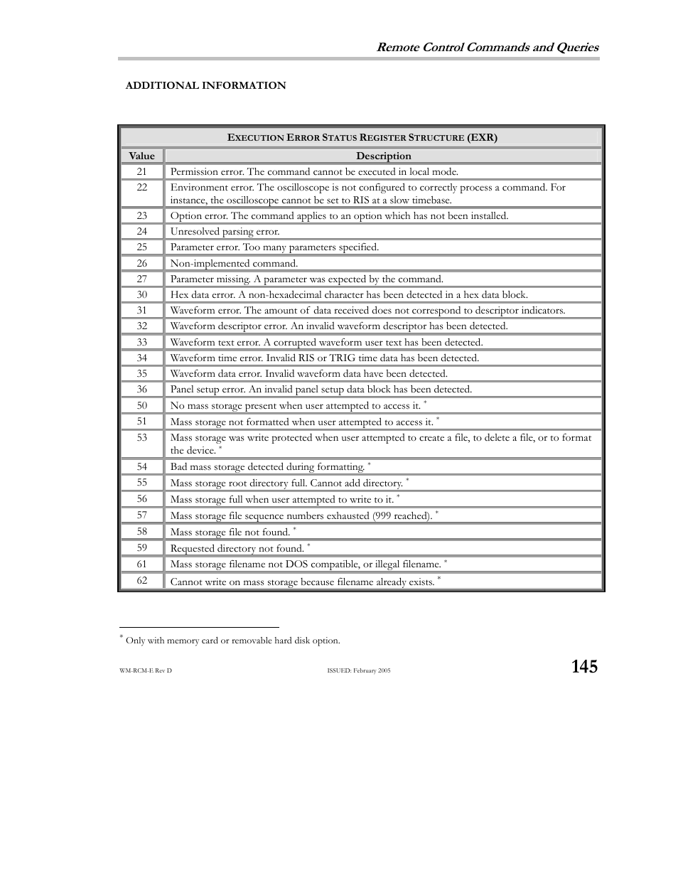 Remote control commands and queries | Teledyne LeCroy X-STREAM OSCILLOSCOPES Remote Control User Manual | Page 151 / 305