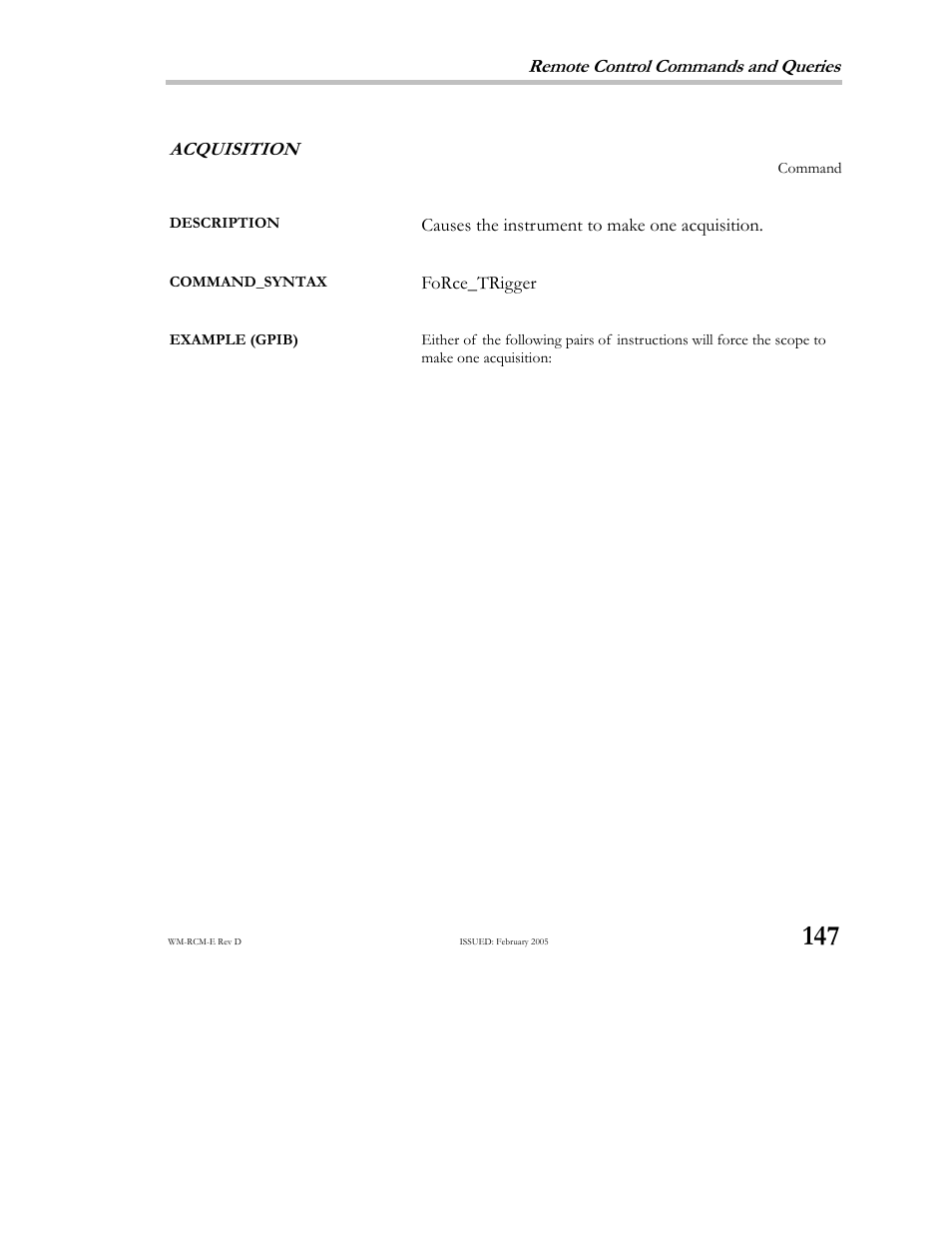 Teledyne LeCroy X-STREAM OSCILLOSCOPES Remote Control User Manual | Page 153 / 305