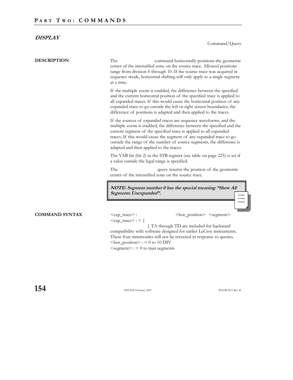 Teledyne LeCroy X-STREAM OSCILLOSCOPES Remote Control User Manual | Page 160 / 305