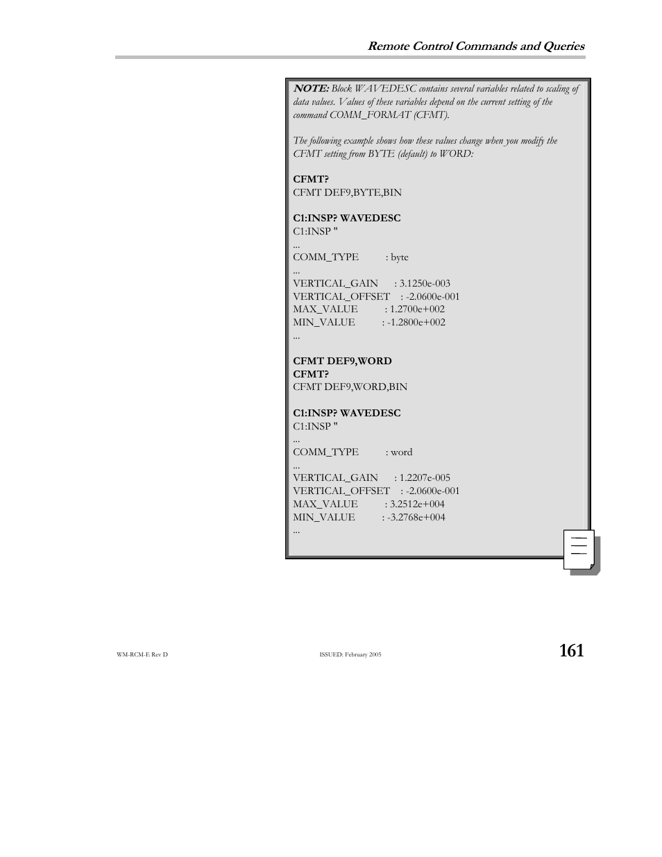 Teledyne LeCroy X-STREAM OSCILLOSCOPES Remote Control User Manual | Page 167 / 305