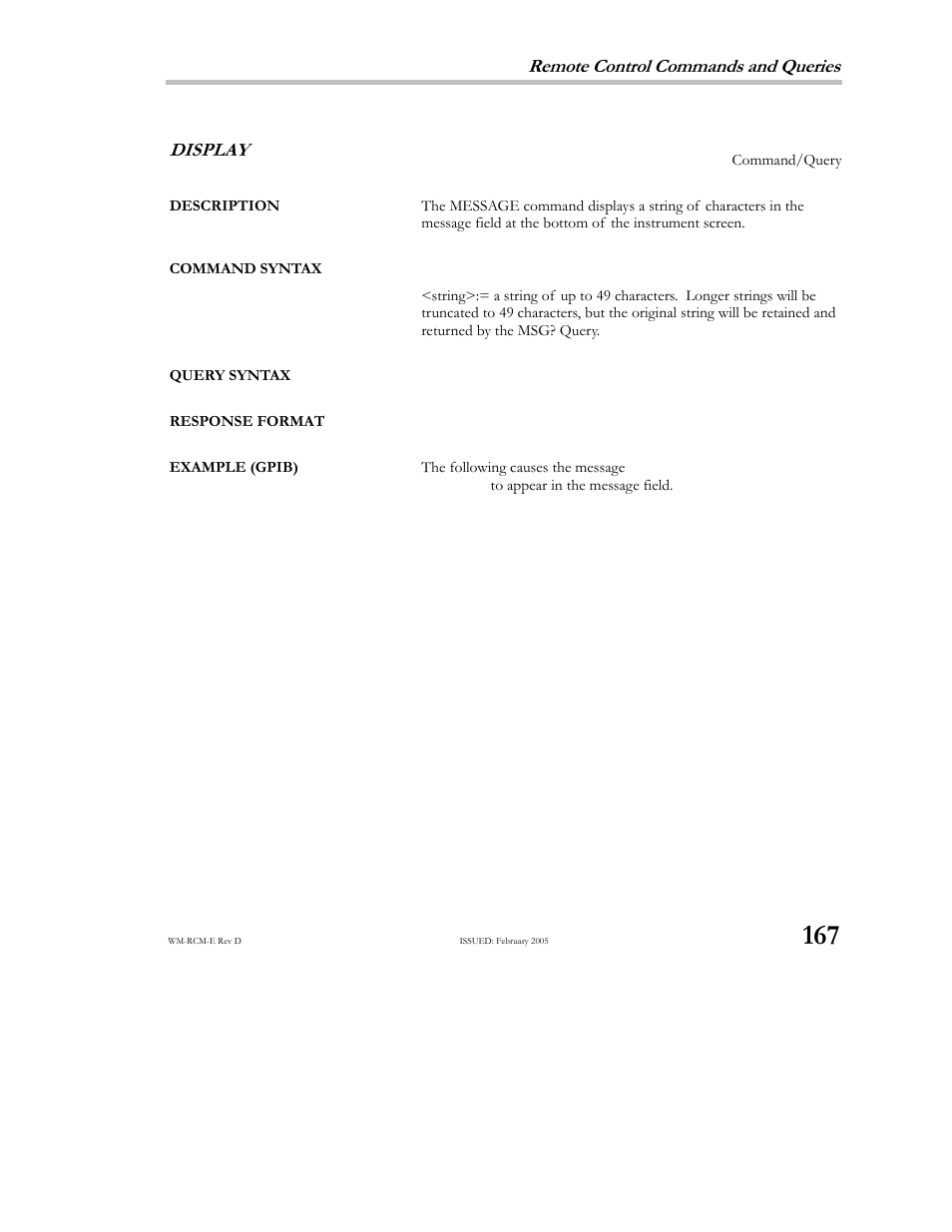 Teledyne LeCroy X-STREAM OSCILLOSCOPES Remote Control User Manual | Page 173 / 305