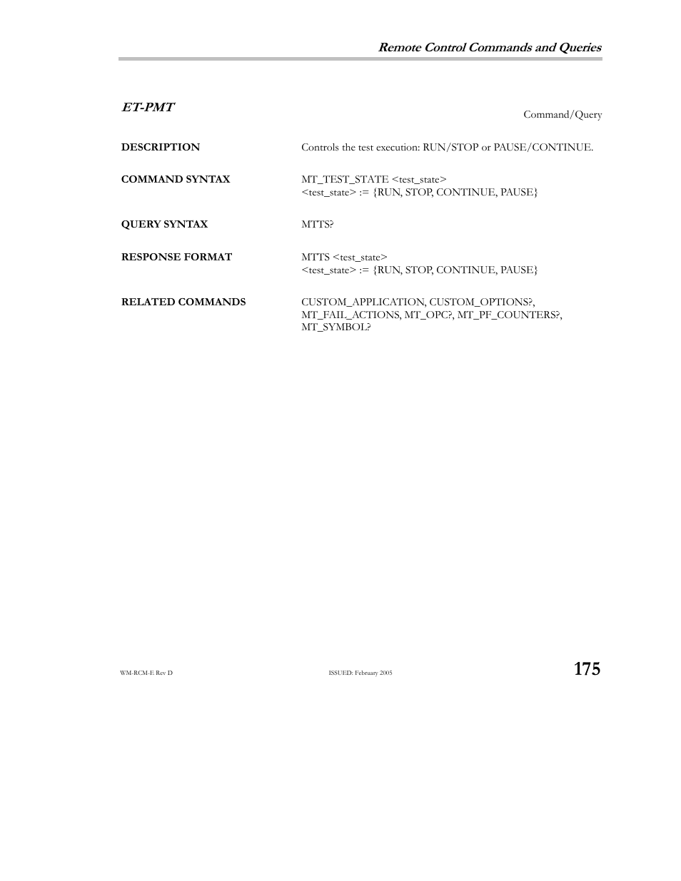 Teledyne LeCroy X-STREAM OSCILLOSCOPES Remote Control User Manual | Page 181 / 305