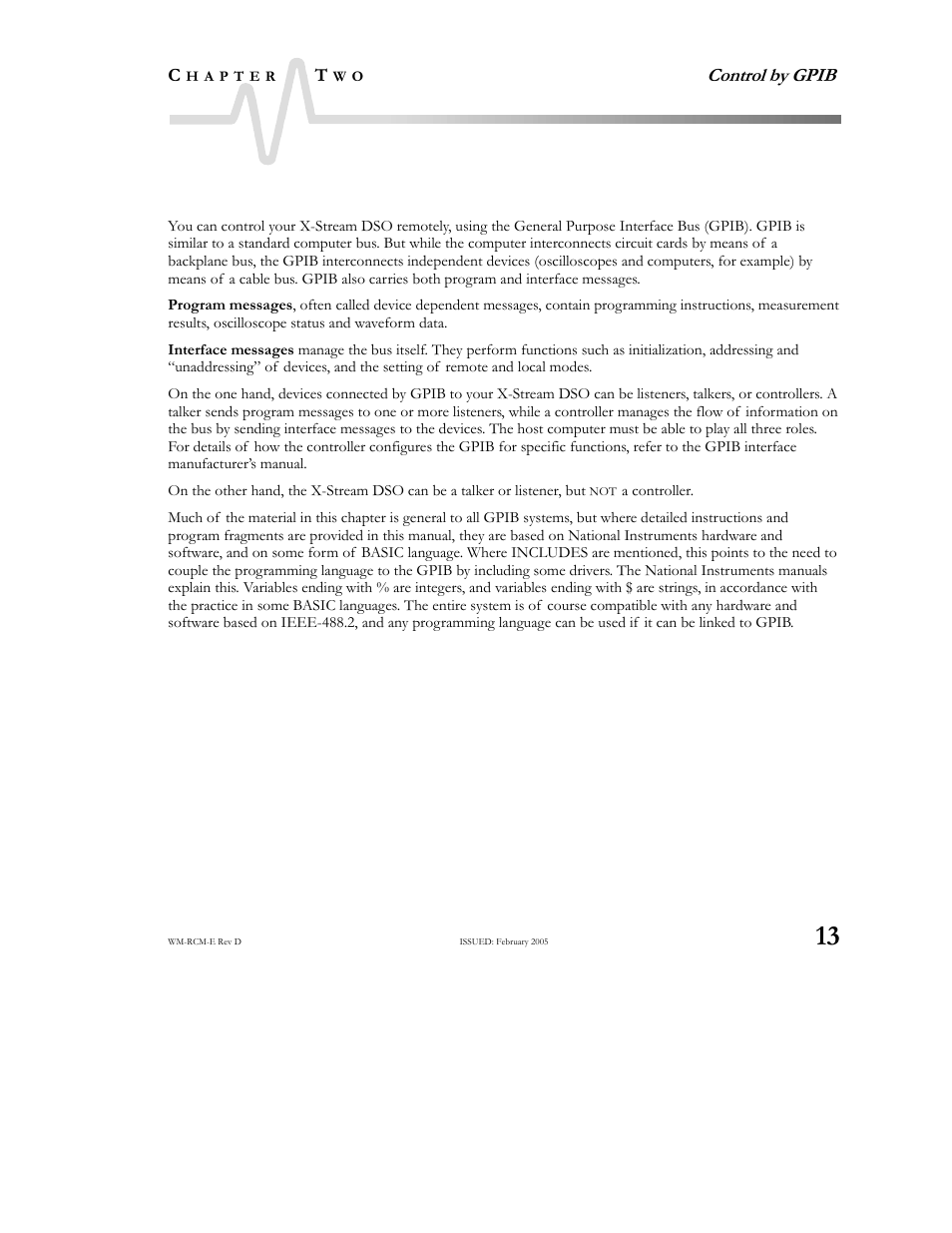 Talk, listen or control, Talk, listen, or control | Teledyne LeCroy X-STREAM OSCILLOSCOPES Remote Control User Manual | Page 19 / 305