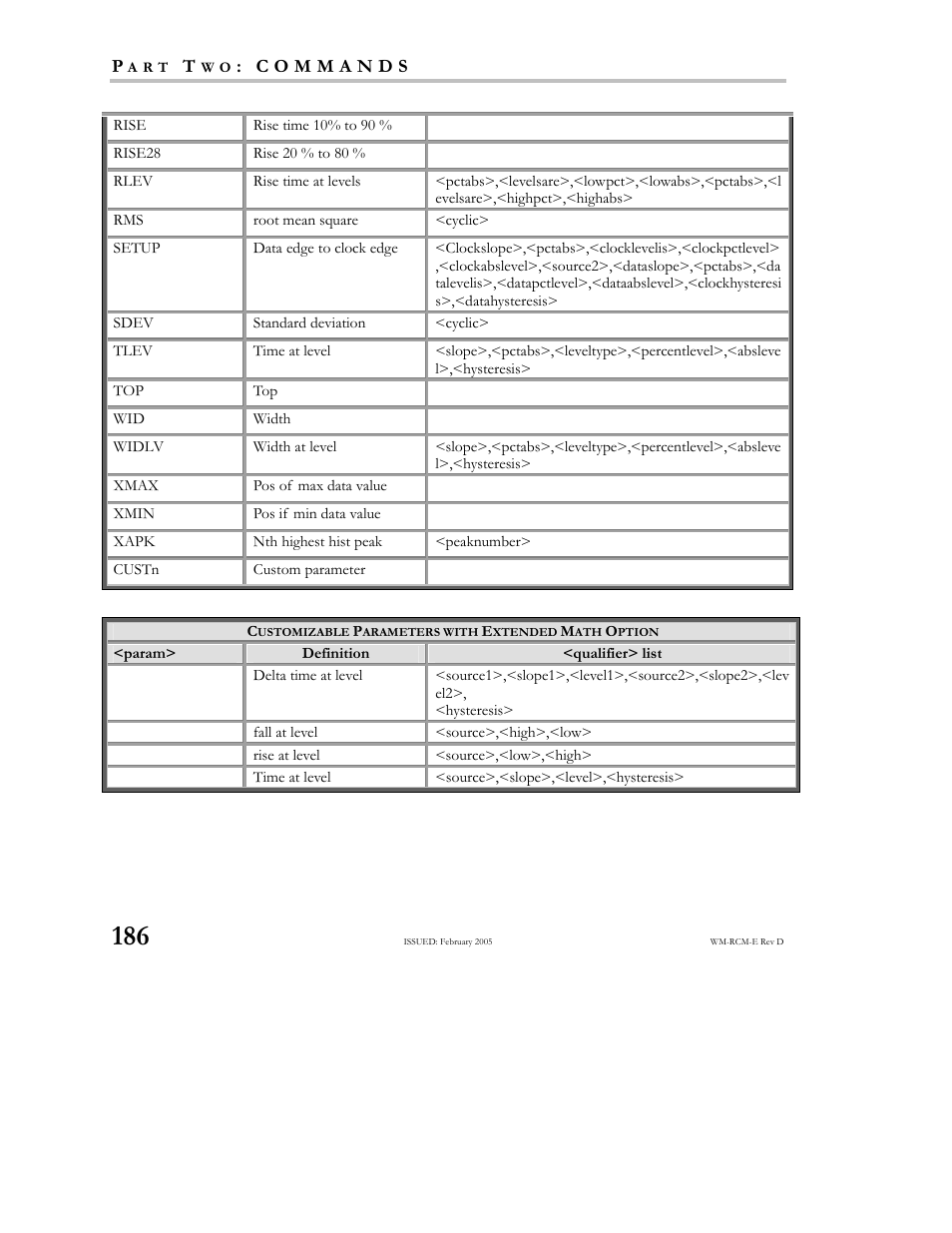 Teledyne LeCroy X-STREAM OSCILLOSCOPES Remote Control User Manual | Page 192 / 305