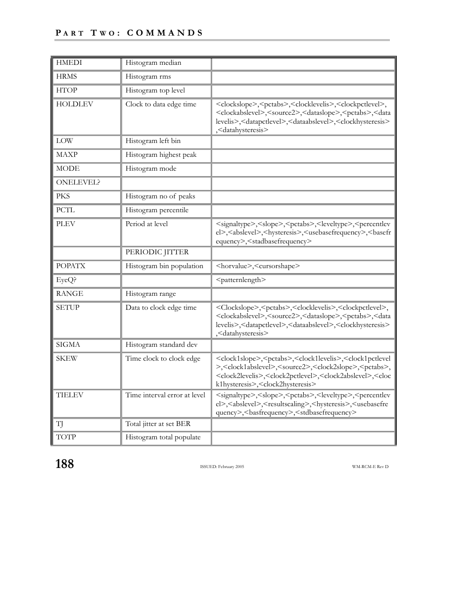 Teledyne LeCroy X-STREAM OSCILLOSCOPES Remote Control User Manual | Page 194 / 305