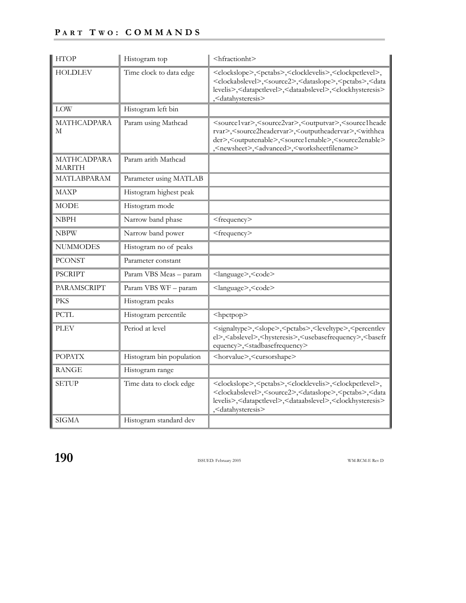 Teledyne LeCroy X-STREAM OSCILLOSCOPES Remote Control User Manual | Page 196 / 305