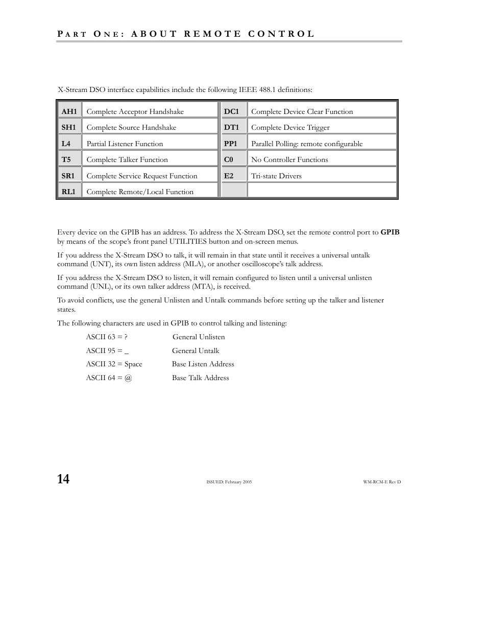 Interface address | Teledyne LeCroy X-STREAM OSCILLOSCOPES Remote Control User Manual | Page 20 / 305