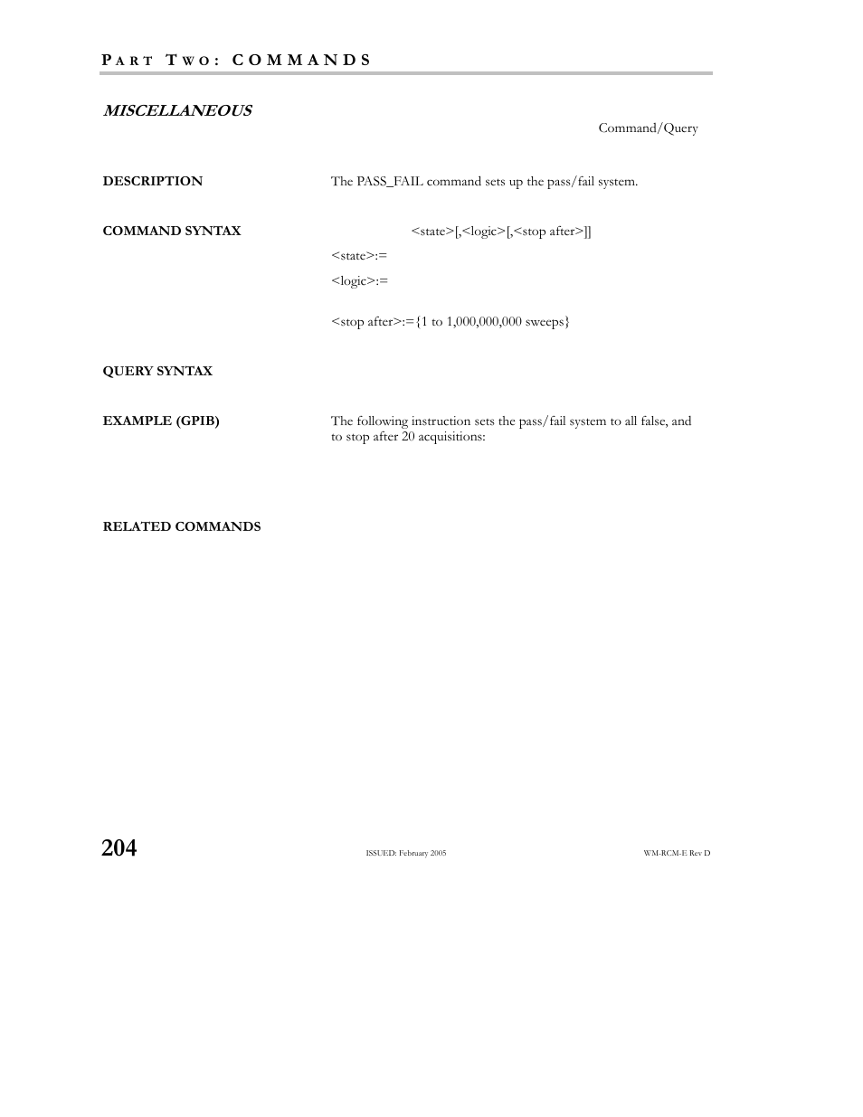 Teledyne LeCroy X-STREAM OSCILLOSCOPES Remote Control User Manual | Page 210 / 305
