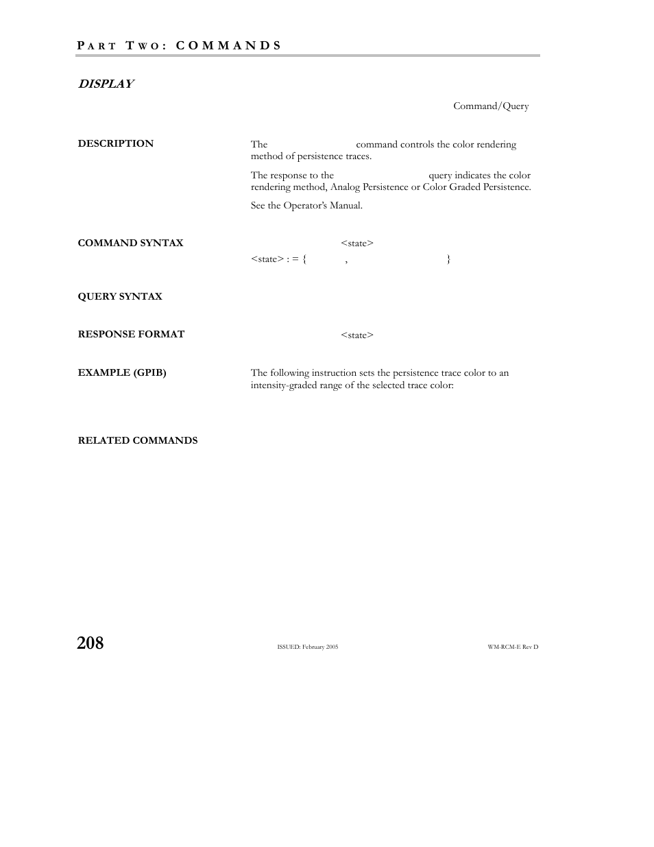 Teledyne LeCroy X-STREAM OSCILLOSCOPES Remote Control User Manual | Page 214 / 305