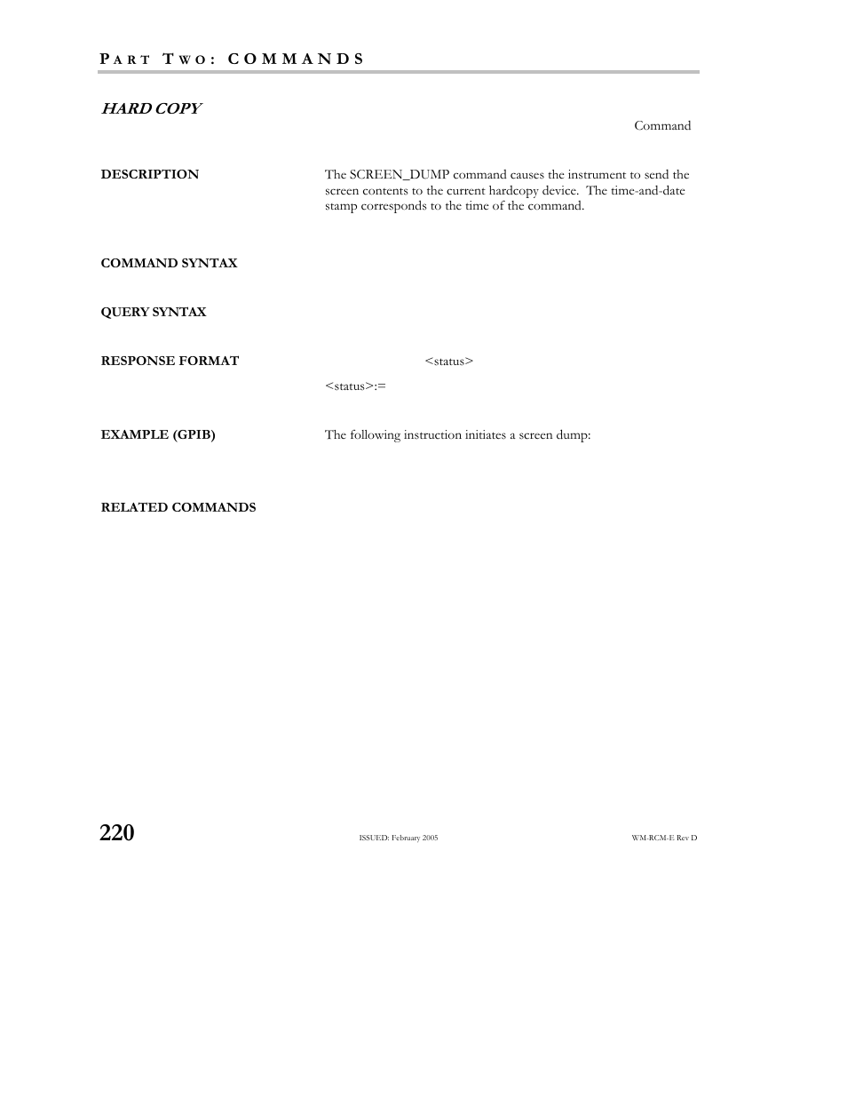 Teledyne LeCroy X-STREAM OSCILLOSCOPES Remote Control User Manual | Page 226 / 305