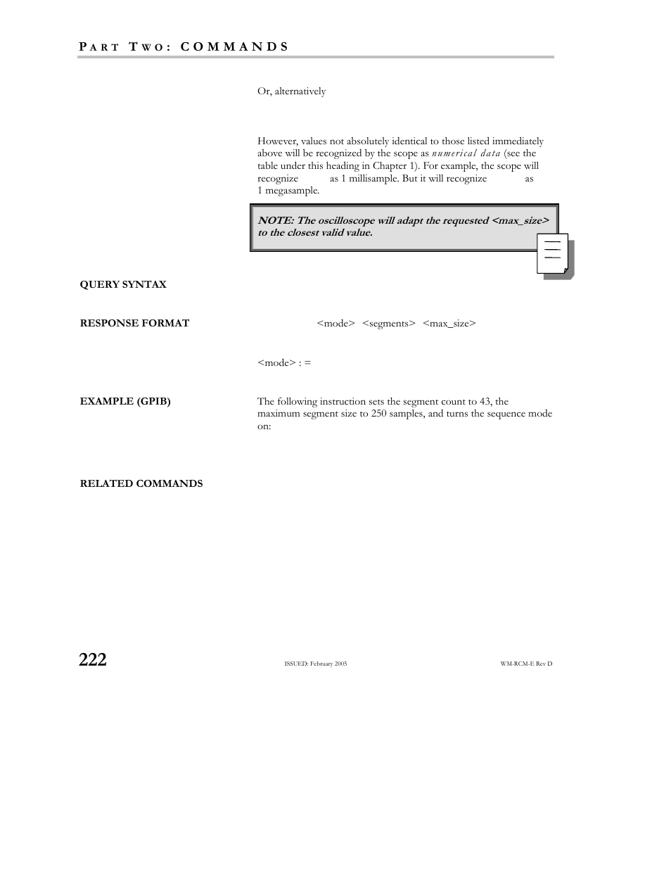 Teledyne LeCroy X-STREAM OSCILLOSCOPES Remote Control User Manual | Page 228 / 305