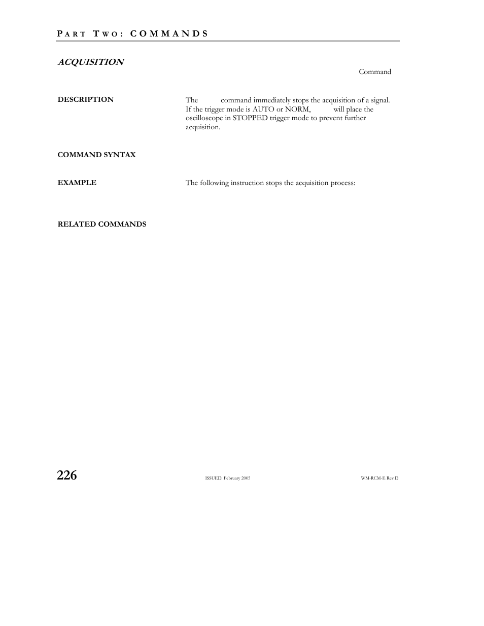 Teledyne LeCroy X-STREAM OSCILLOSCOPES Remote Control User Manual | Page 232 / 305