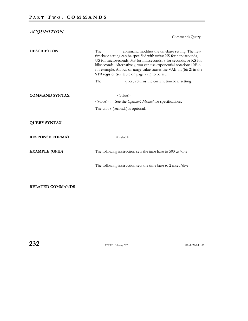 Teledyne LeCroy X-STREAM OSCILLOSCOPES Remote Control User Manual | Page 238 / 305