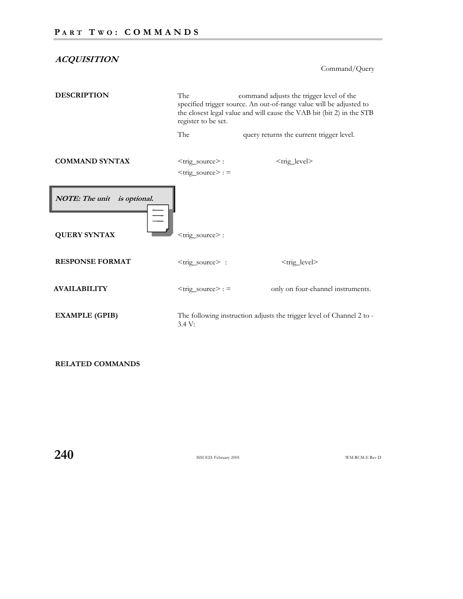 Teledyne LeCroy X-STREAM OSCILLOSCOPES Remote Control User Manual | Page 246 / 305