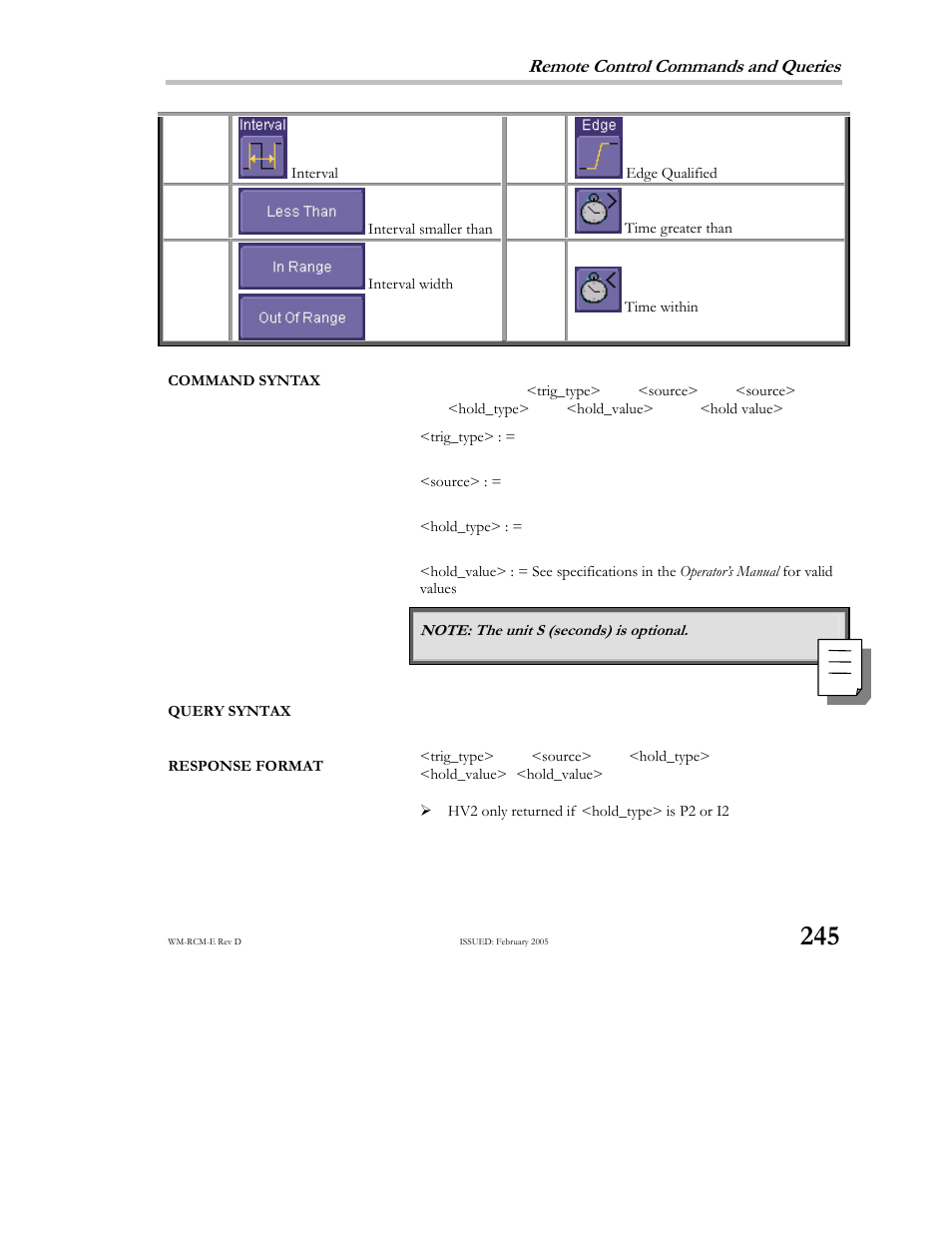 Remote control commands and queries | Teledyne LeCroy X-STREAM OSCILLOSCOPES Remote Control User Manual | Page 251 / 305