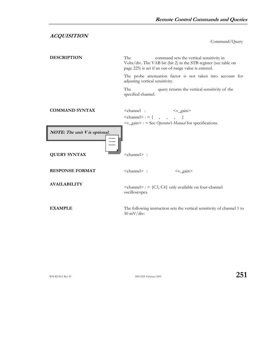 Teledyne LeCroy X-STREAM OSCILLOSCOPES Remote Control User Manual | Page 257 / 305