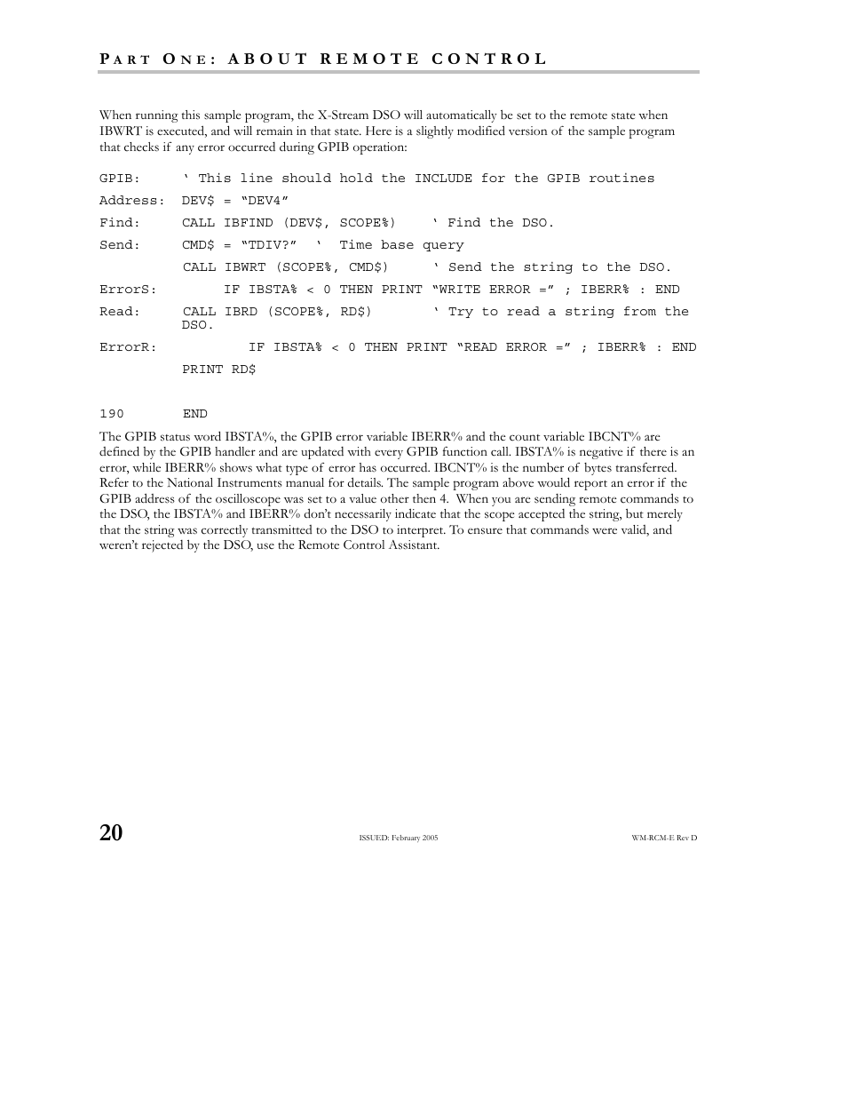 Teledyne LeCroy X-STREAM OSCILLOSCOPES Remote Control User Manual | Page 26 / 305