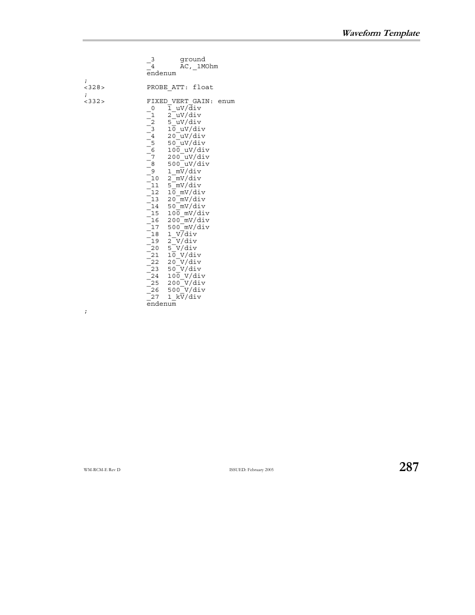 Teledyne LeCroy X-STREAM OSCILLOSCOPES Remote Control User Manual | Page 293 / 305