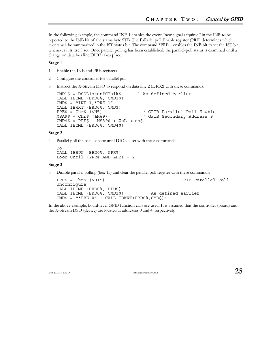 Control by gpib | Teledyne LeCroy X-STREAM OSCILLOSCOPES Remote Control User Manual | Page 31 / 305