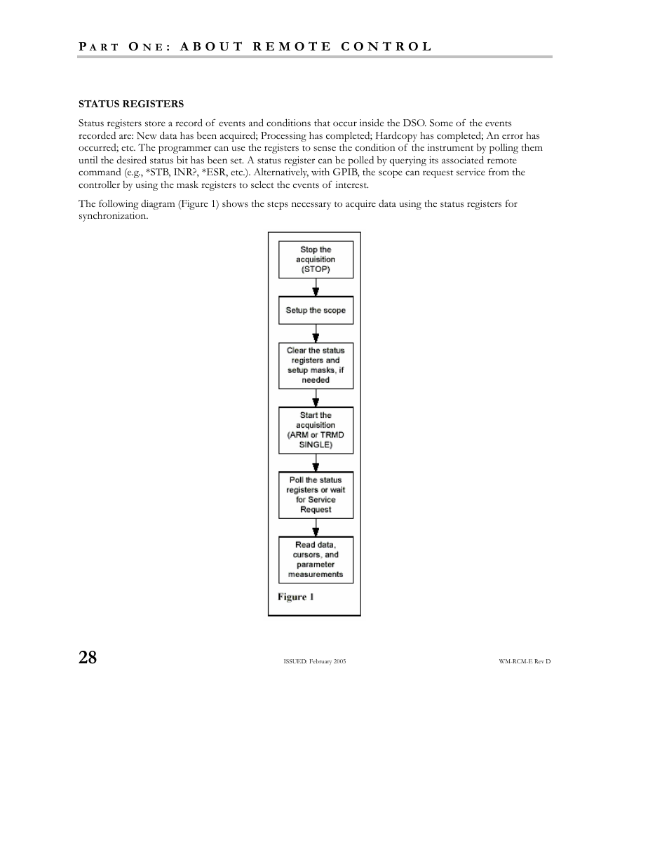 Status registers | Teledyne LeCroy X-STREAM OSCILLOSCOPES Remote Control User Manual | Page 34 / 305