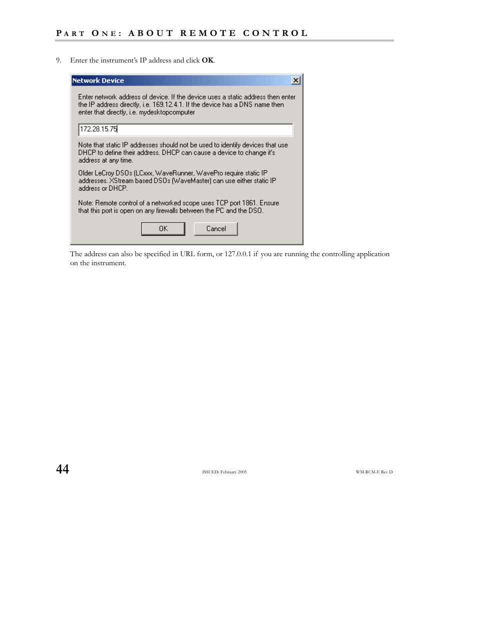 Teledyne LeCroy X-STREAM OSCILLOSCOPES Remote Control User Manual | Page 50 / 305