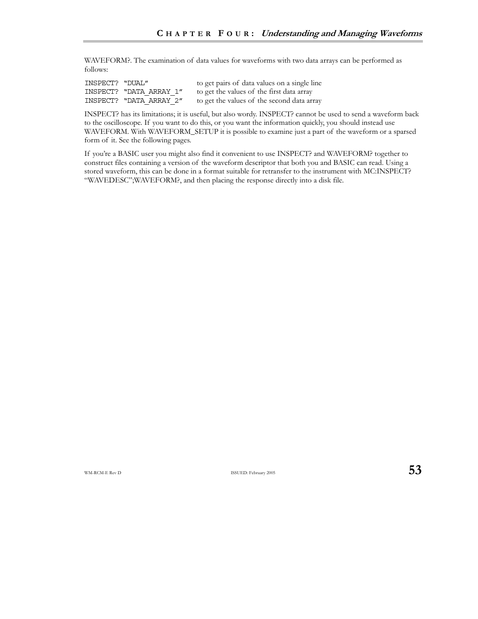 Teledyne LeCroy X-STREAM OSCILLOSCOPES Remote Control User Manual | Page 59 / 305