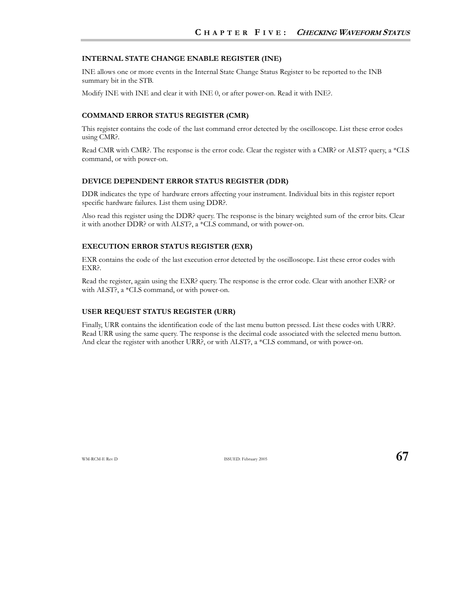 Teledyne LeCroy X-STREAM OSCILLOSCOPES Remote Control User Manual | Page 73 / 305