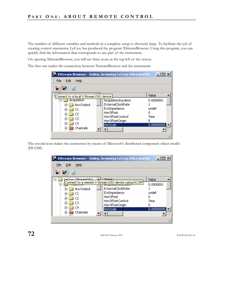 How to use x-stream browser | Teledyne LeCroy X-STREAM OSCILLOSCOPES Remote Control User Manual | Page 78 / 305