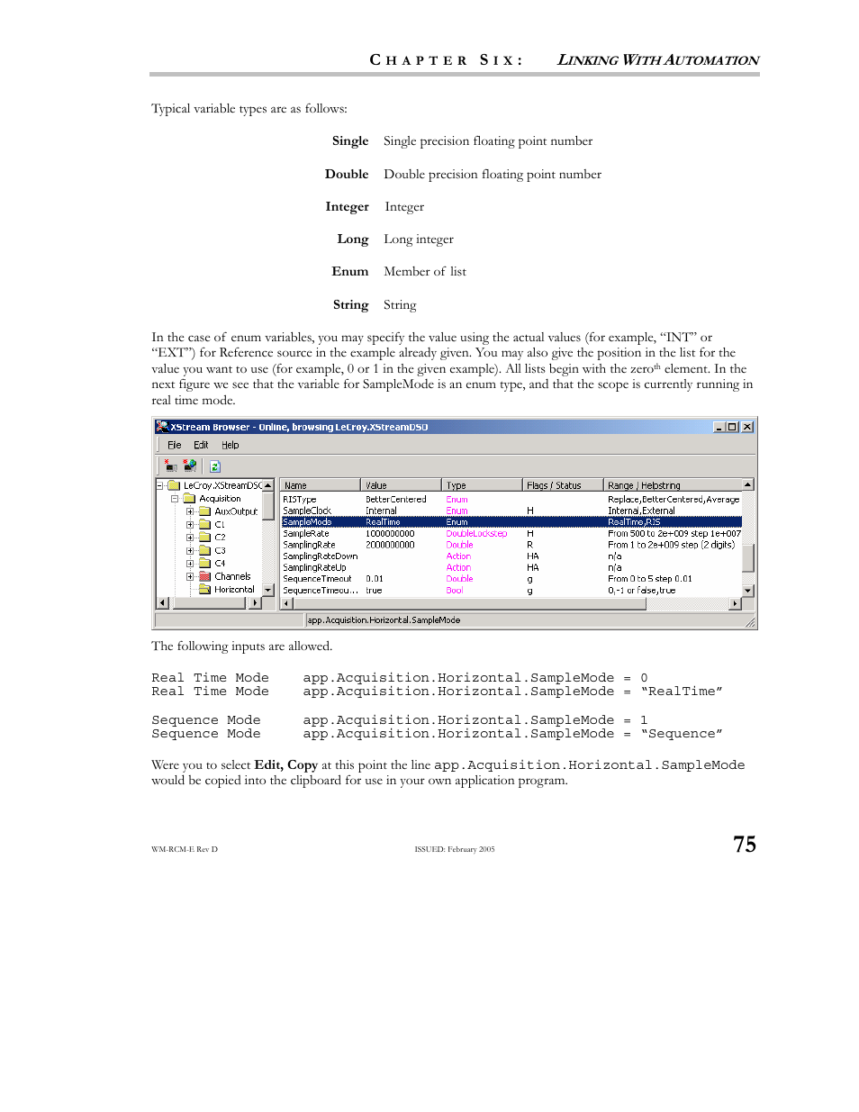 Teledyne LeCroy X-STREAM OSCILLOSCOPES Remote Control User Manual | Page 81 / 305