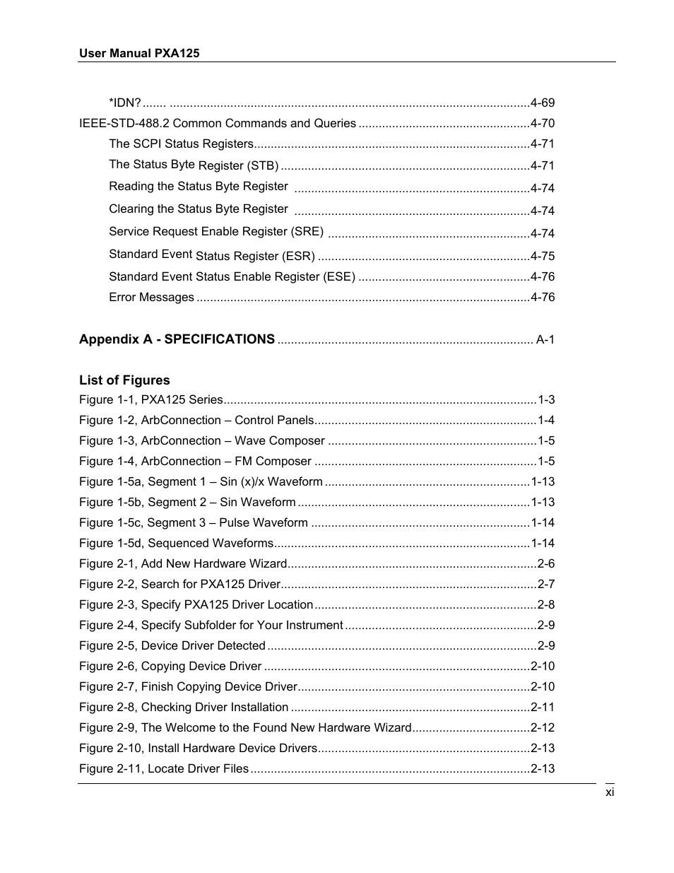 Teledyne LeCroy PXA125 User Manual | Page 11 / 219