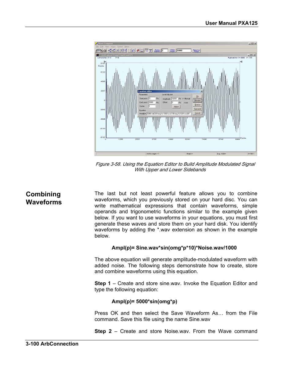 Combining waveforms | Teledyne LeCroy PXA125 User Manual | Page 114 / 219