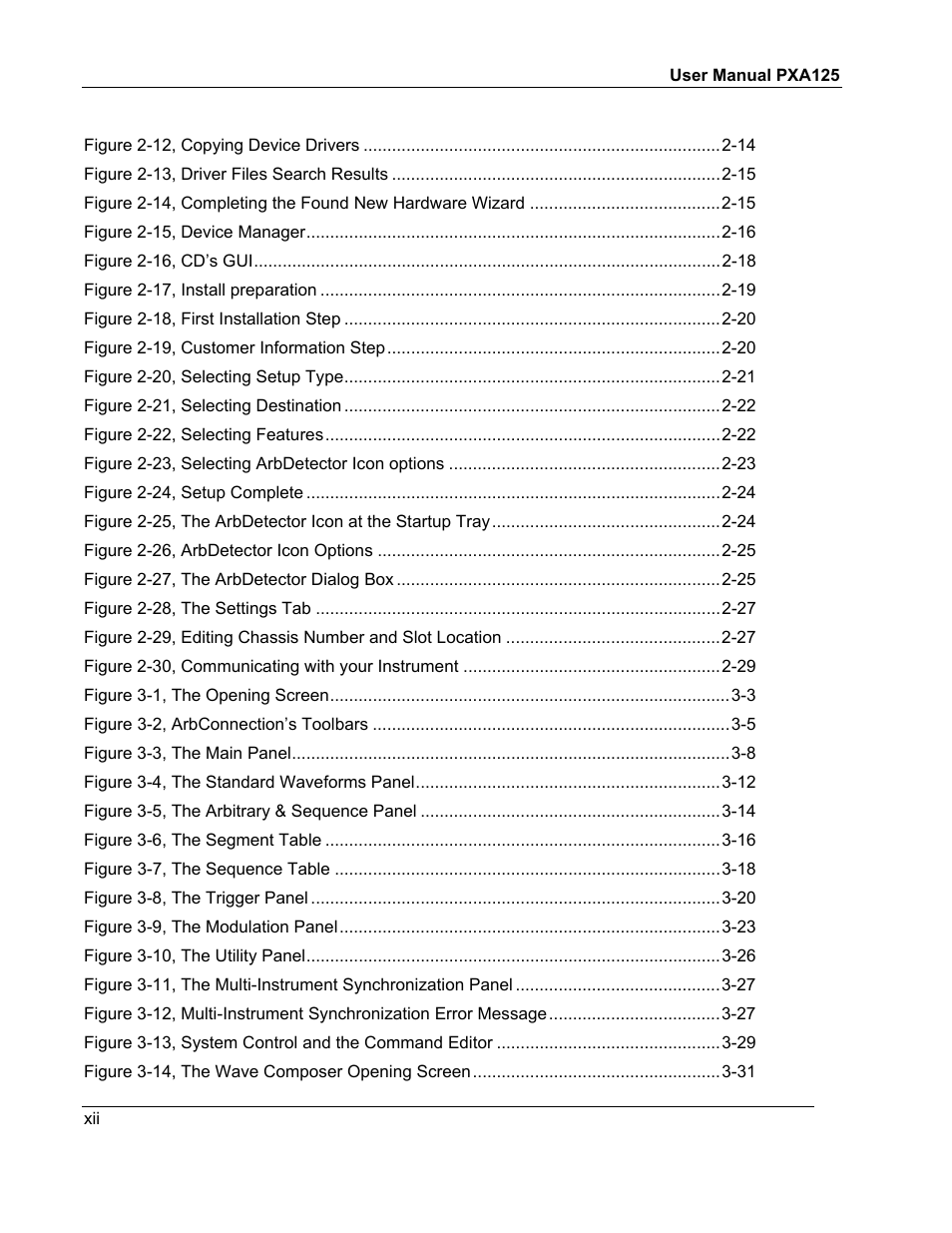 Teledyne LeCroy PXA125 User Manual | Page 12 / 219