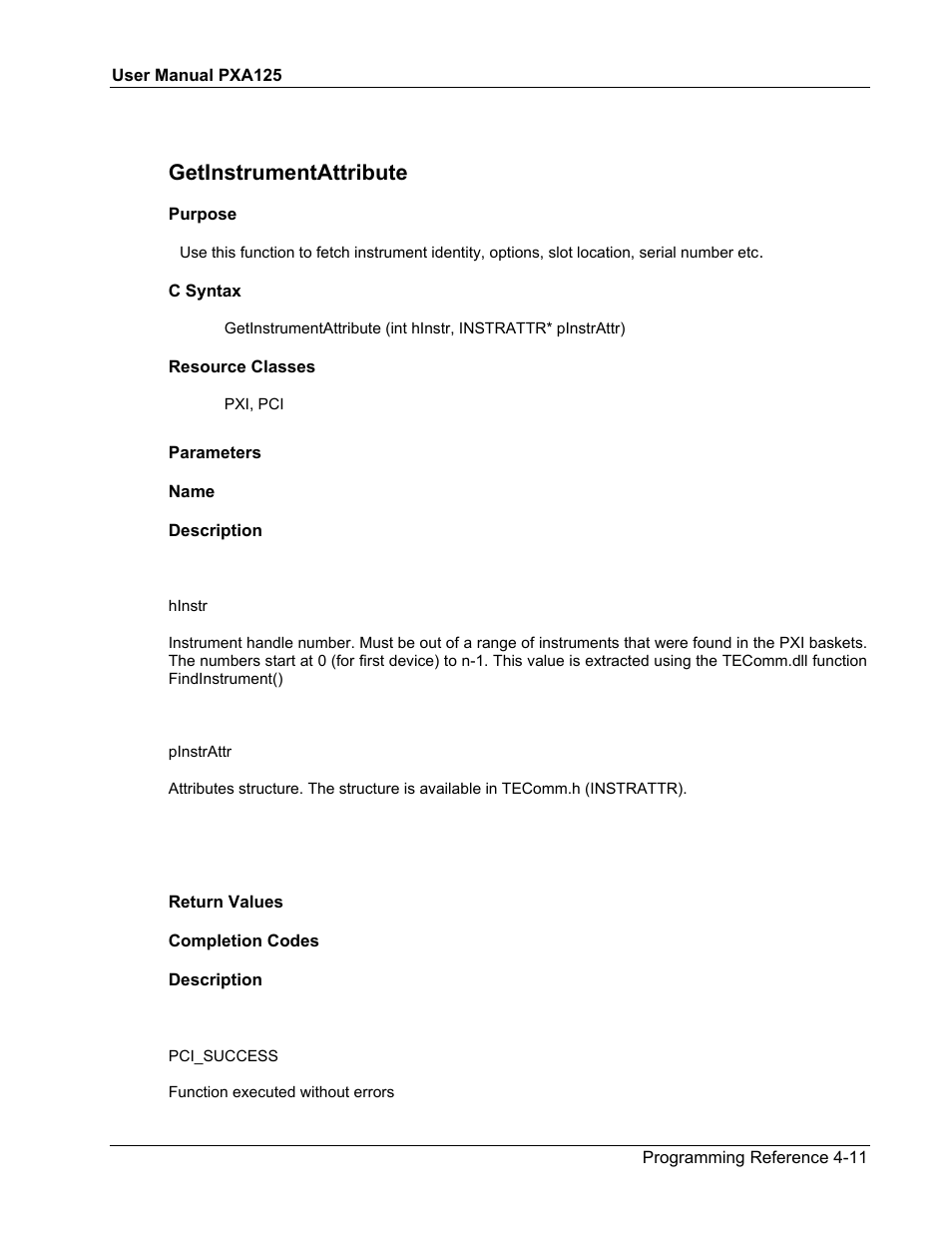 Getinstrumentattribute | Teledyne LeCroy PXA125 User Manual | Page 129 / 219