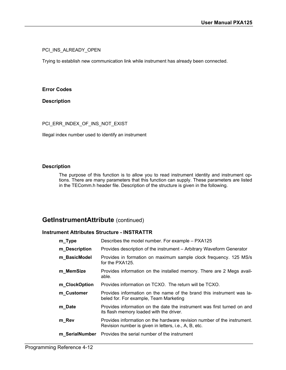 Getinstrumentattribute | Teledyne LeCroy PXA125 User Manual | Page 130 / 219