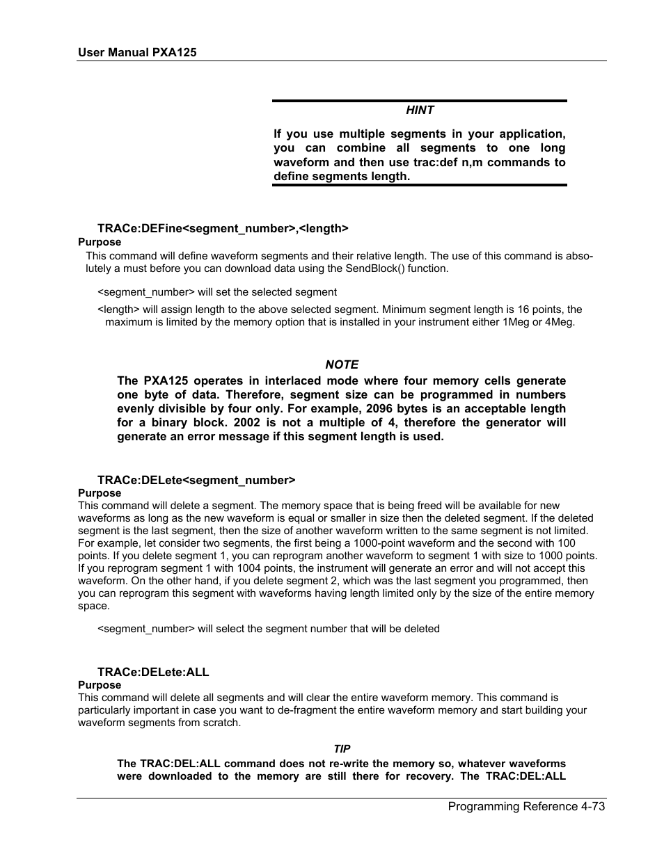 Teledyne LeCroy PXA125 User Manual | Page 191 / 219