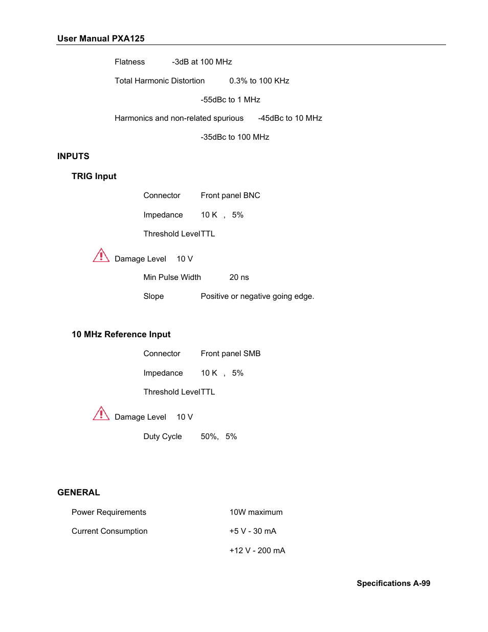 Teledyne LeCroy PXA125 User Manual | Page 217 / 219