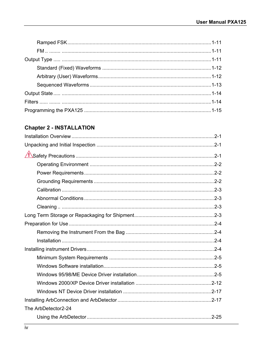 Teledyne LeCroy PXA125 User Manual | Page 4 / 219