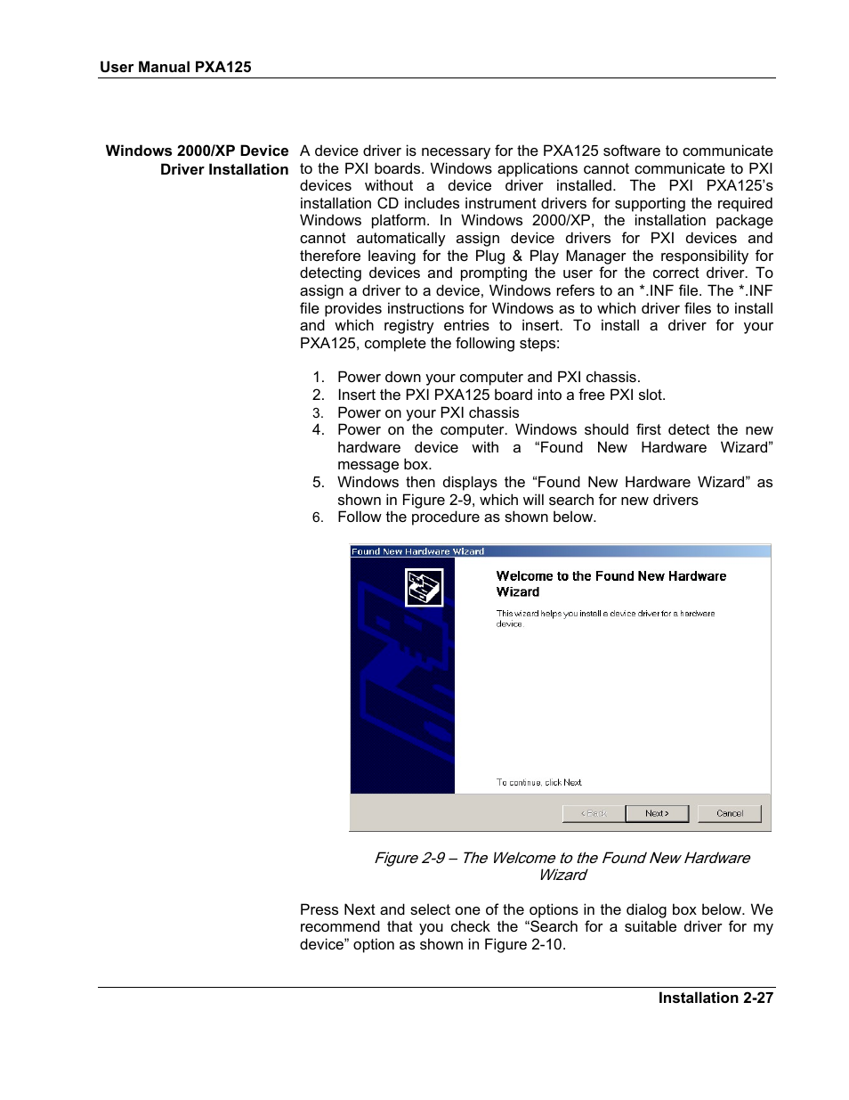 Teledyne LeCroy PXA125 User Manual | Page 41 / 219