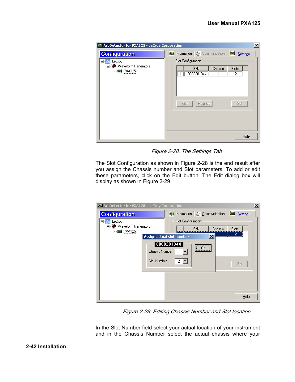 Teledyne LeCroy PXA125 User Manual | Page 56 / 219